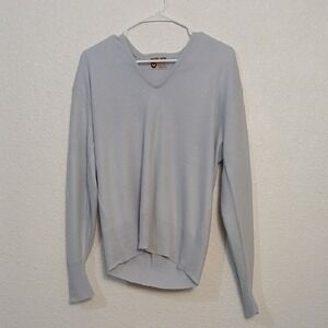 Light Gray V-Neck Sweater